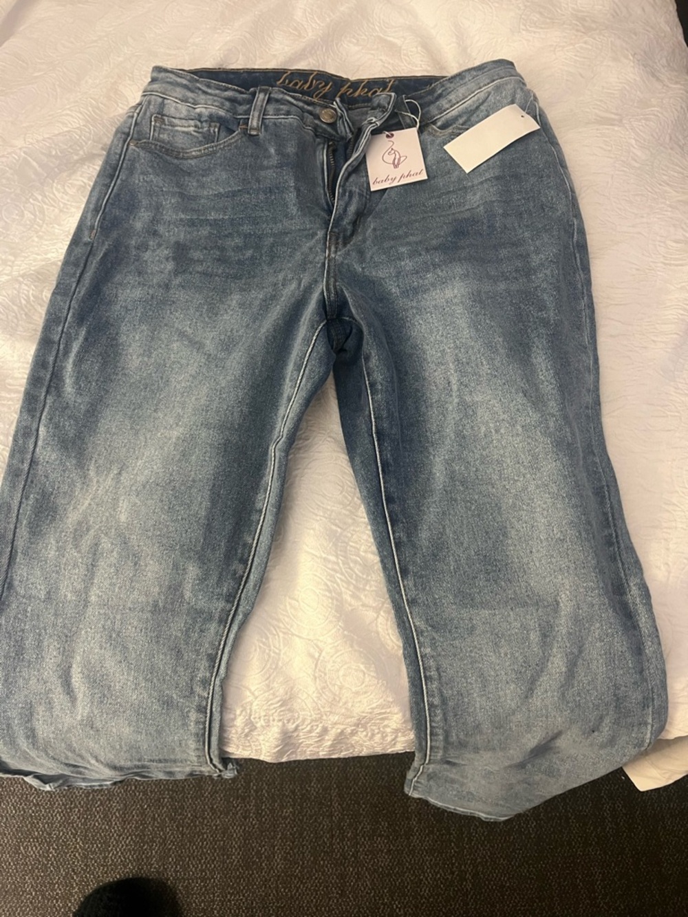 Baby Phat Light Blue Straight Leg Jeans